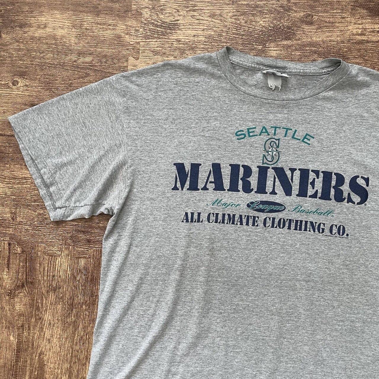 Vintage 2000s Seattle Mariners MLB Baseball White Short Sleeve T