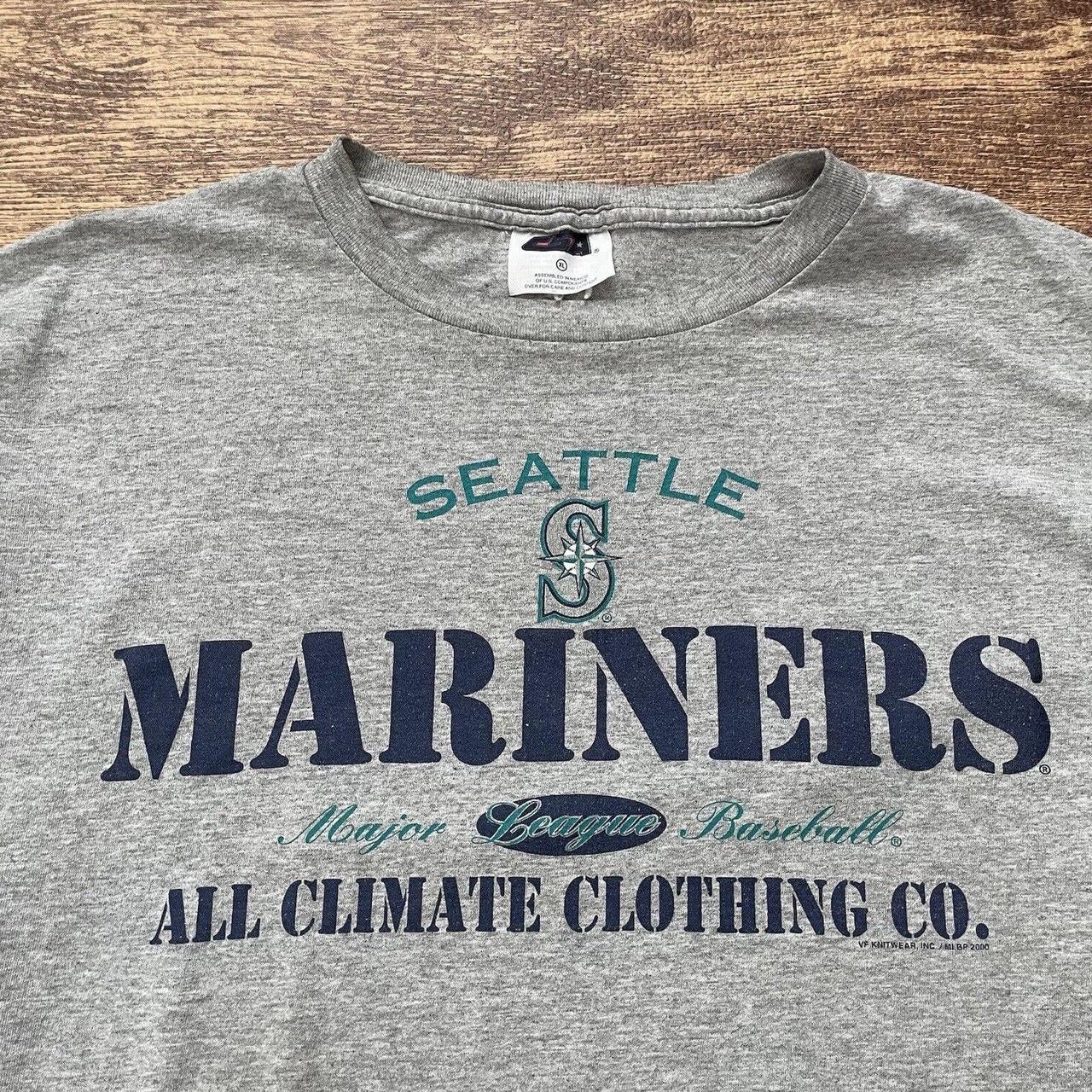 Seattle Mariners Spellout Logo Shirt Large MLB Genuine Merchandise