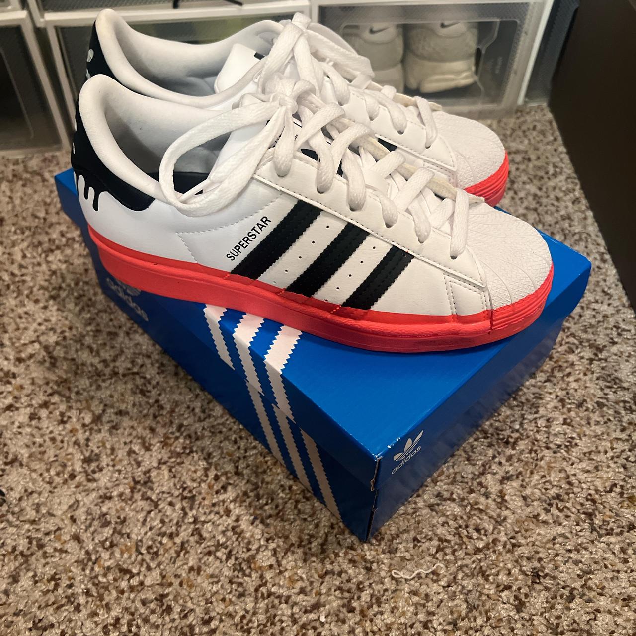 Custom Adidas Superstar Core White Adidas Shell Toes Superstar Hot