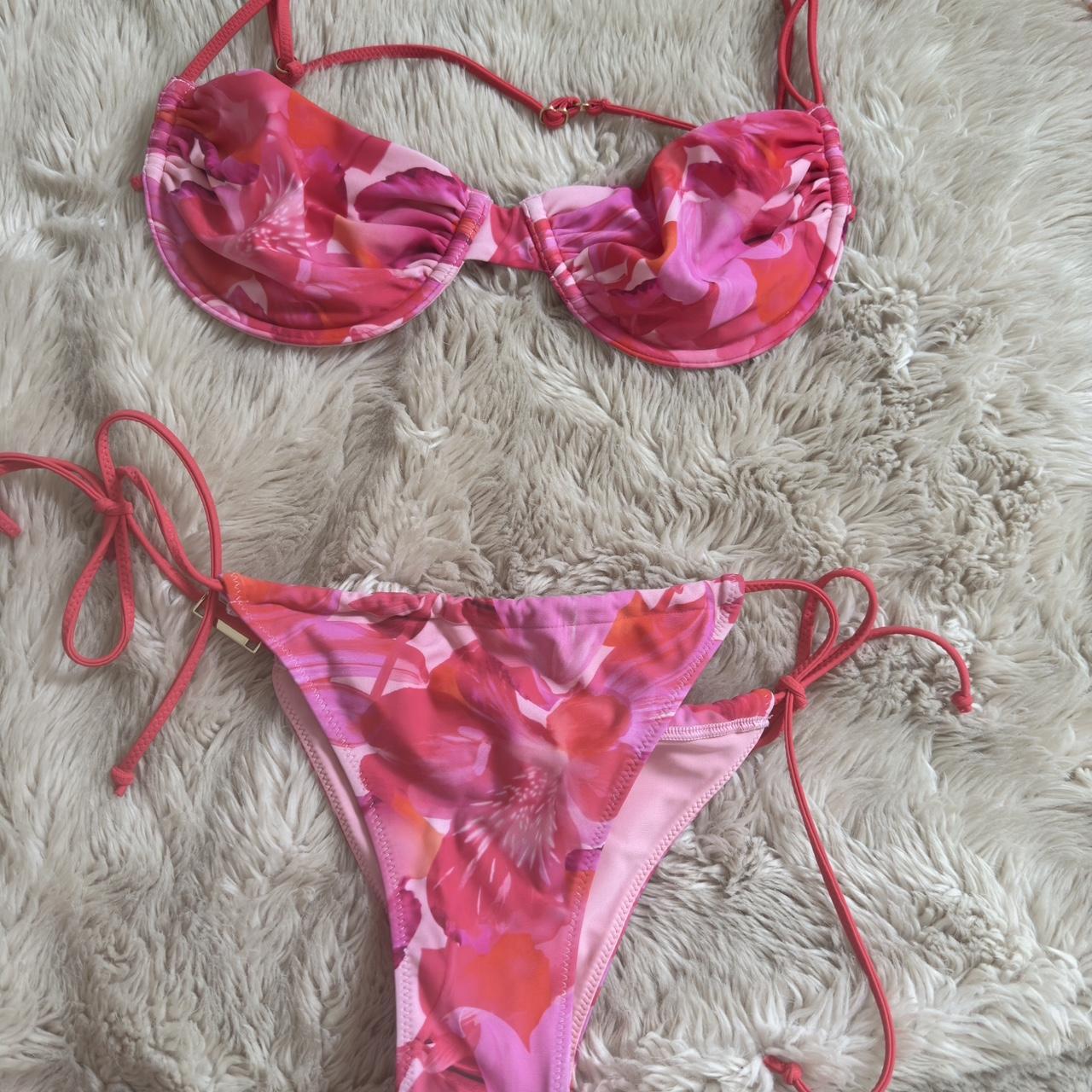 Whitefox pink bikini size small - Depop