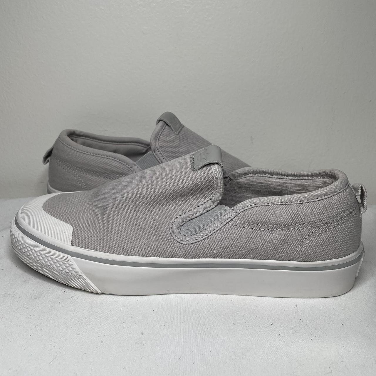 Adidas Nizza Slip on Shoes Size Women s 7 Light Gray. Depop