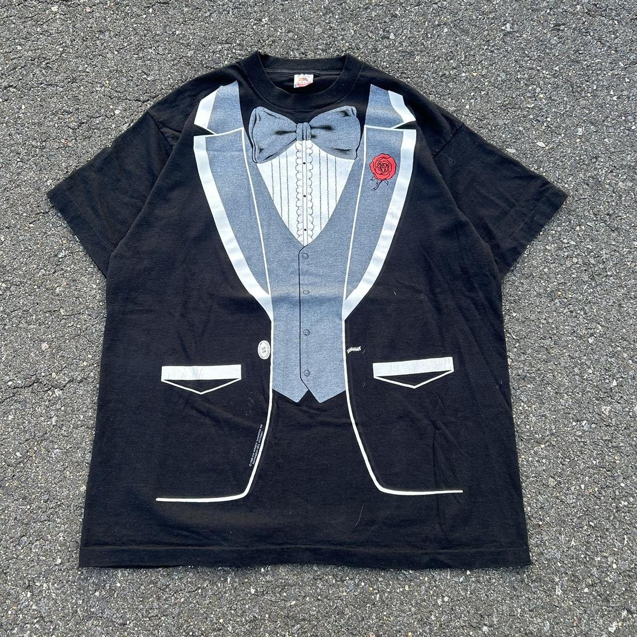 1980 Vintage Bow Tie Novelty Tee ICONIC original... | Depop, image size:1280x1280