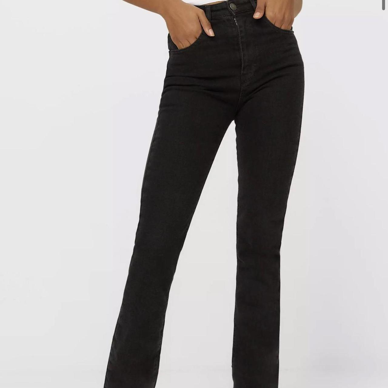 Stradivarius straight leg black jeans. New with tags... Depop