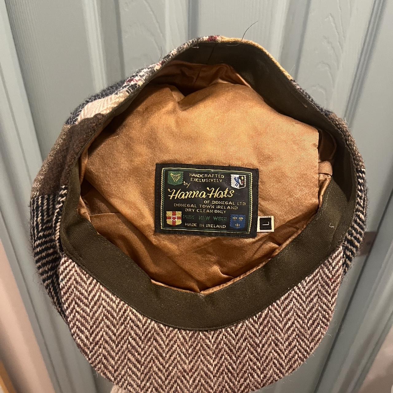 Men's Caps - Multi/Brown – Plaid patchwork wool m… - image 2