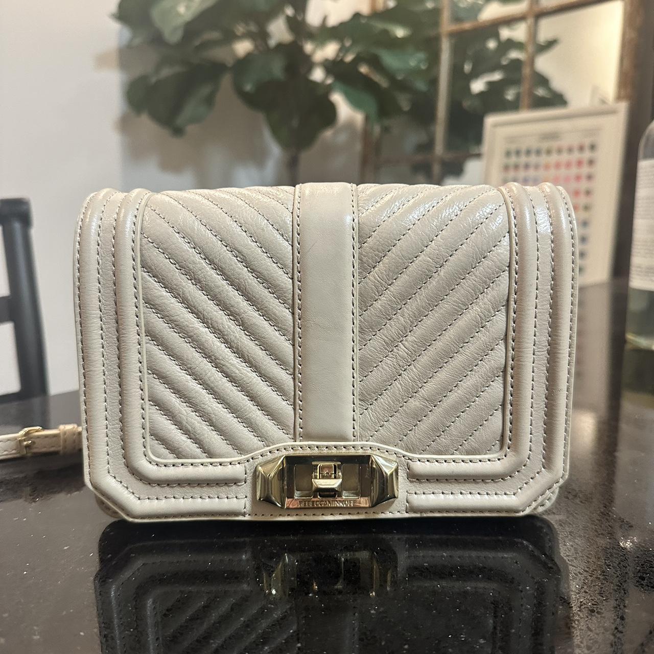 Rebecca Minkoff off white purse. Chevron quilted