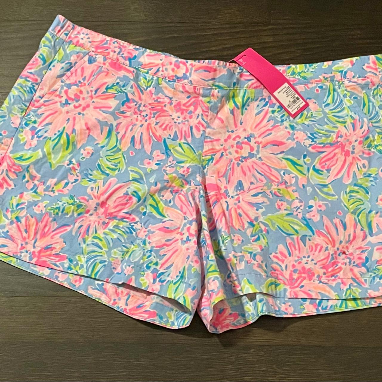 Lilly Pulitzer Ocean View short blue peri sunrise