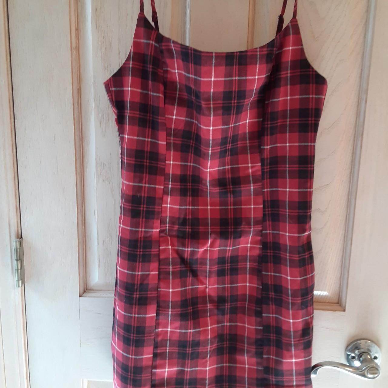 Forever 21 red plaid dress hotsell