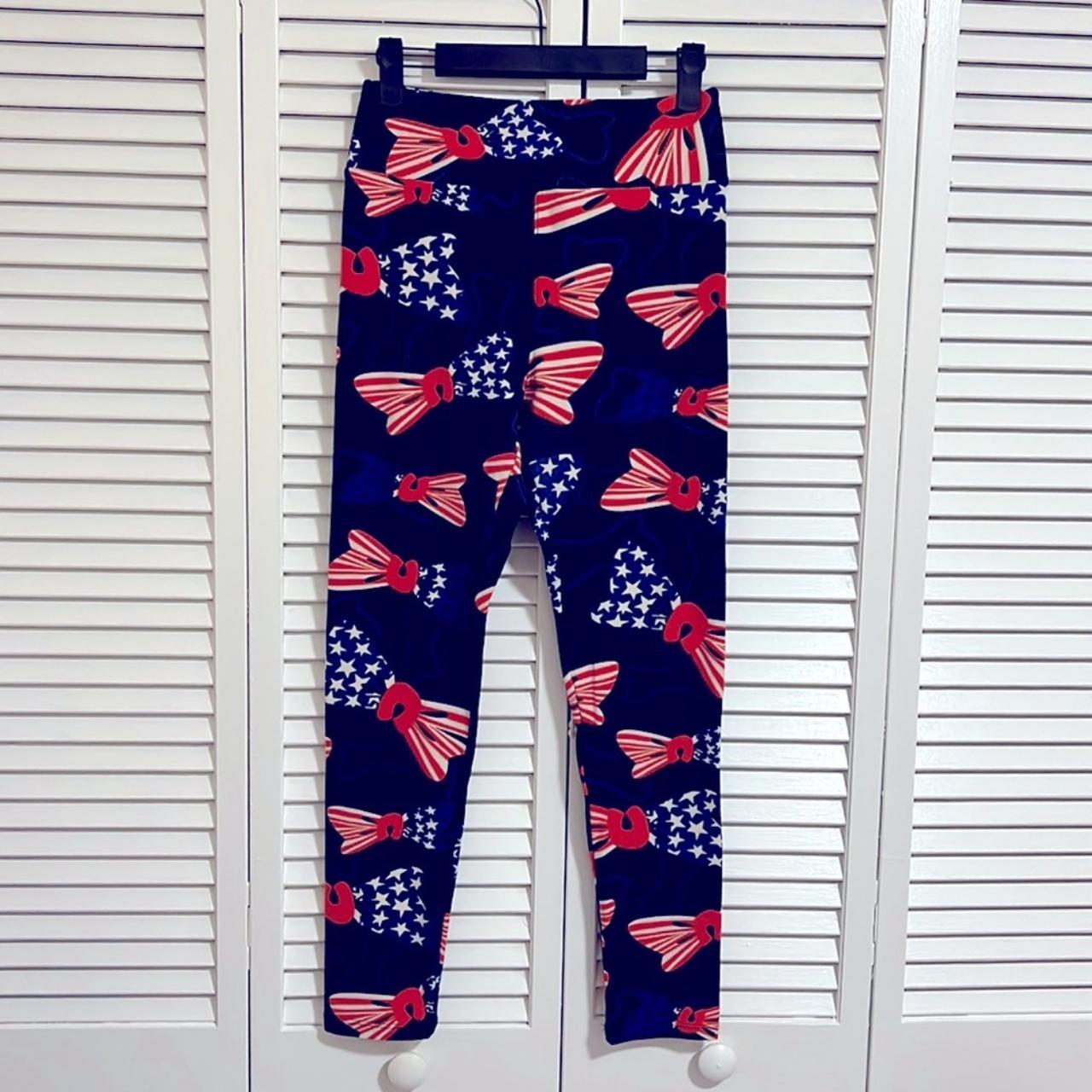 LuLaRoe Americana Collection Leggings 4th of July