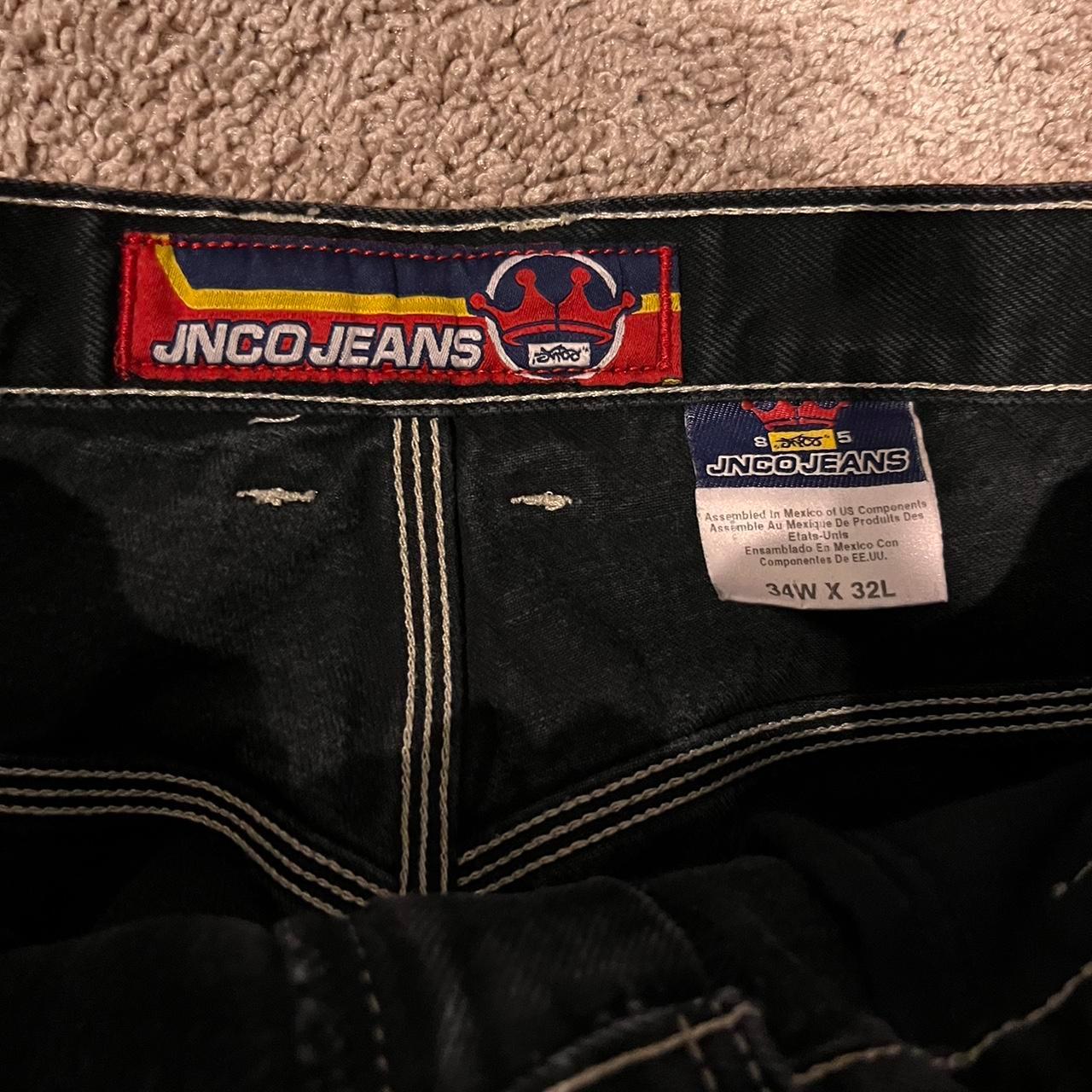 JNCO Men's Black Jeans Jnco lowpockets 12 inch leg... - Depop