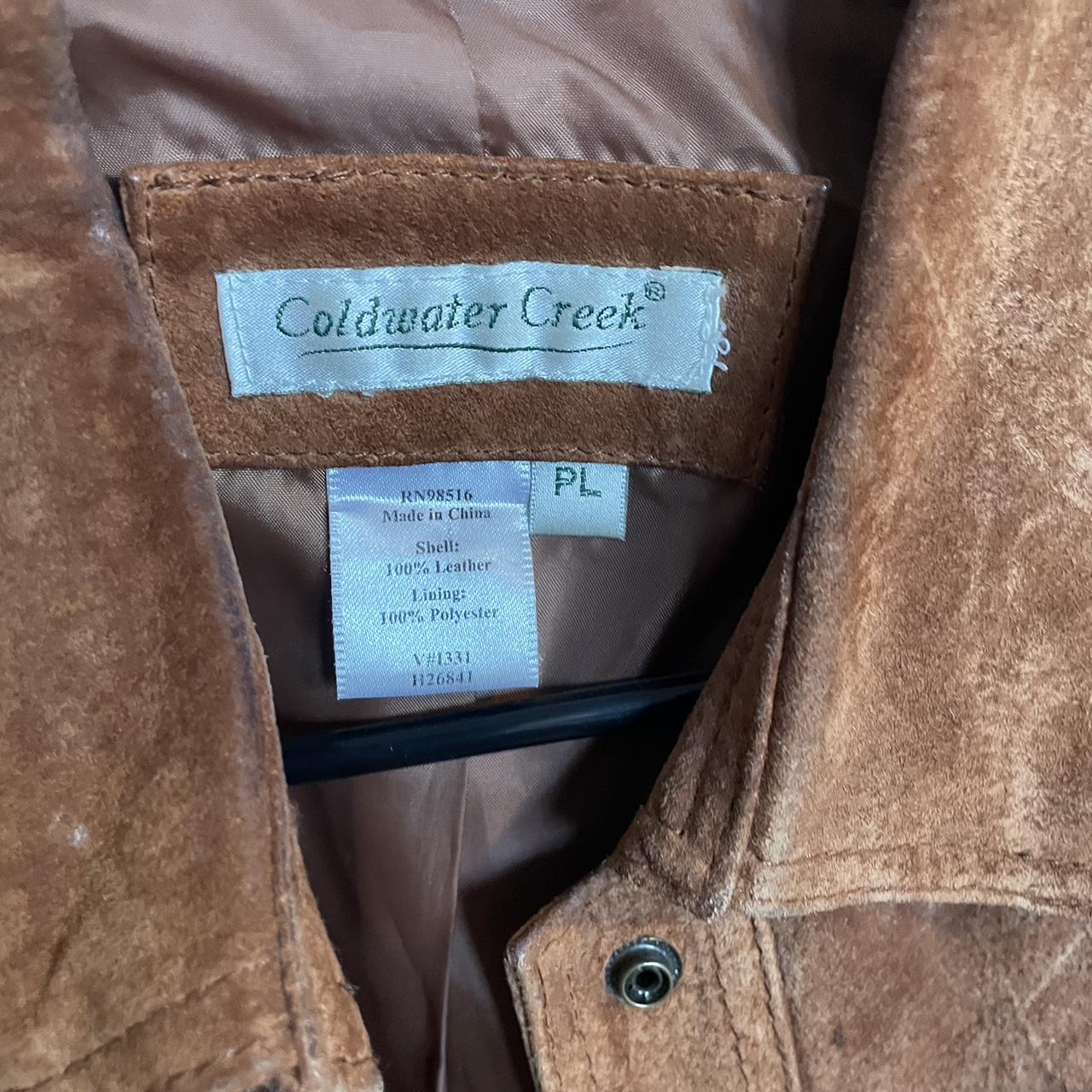 Deals Coldwater Creek Mocha Brown Leather Jacket