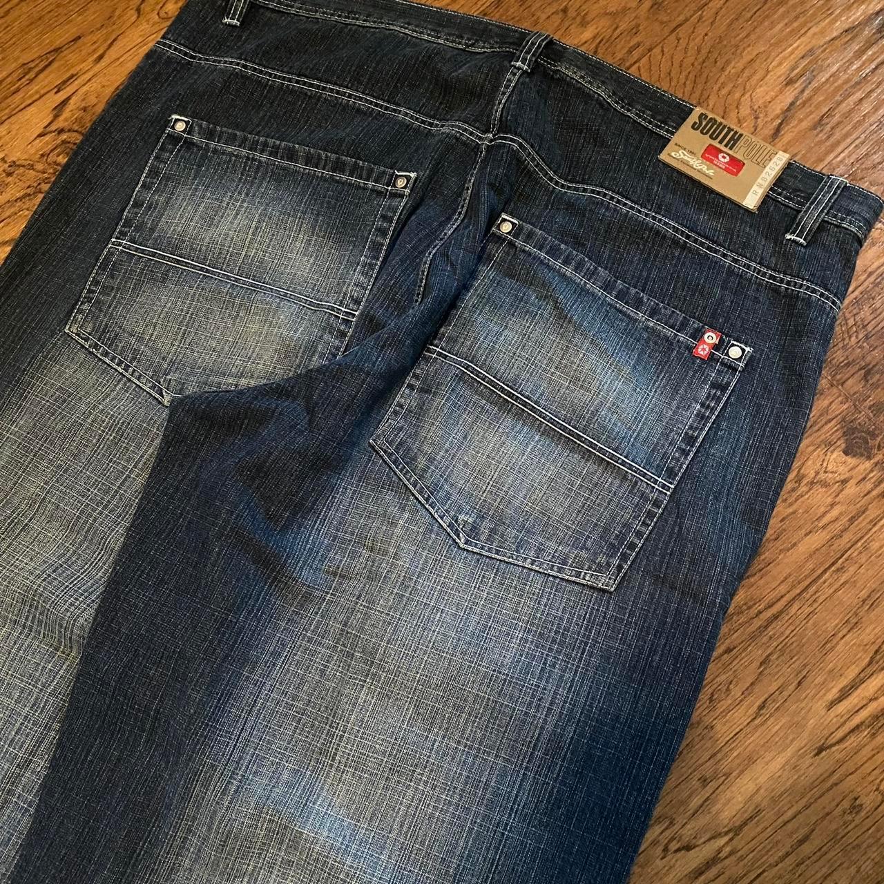 Southpole Men's Blue and Navy Jeans Insanely... - Depop