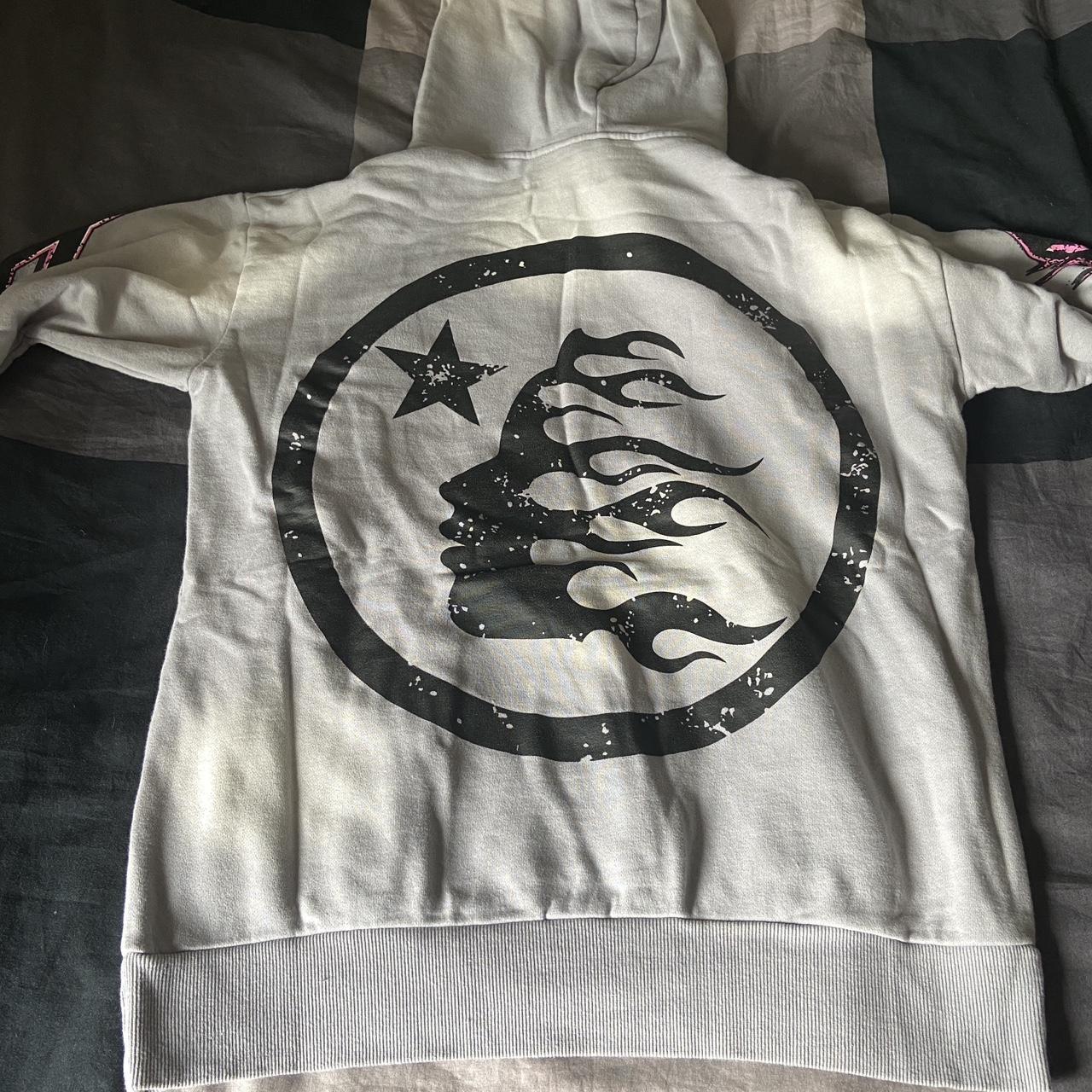 Hellstar Hoodies future flame grey パーカー Hellstar Grey Pink Future Flame Hoodie