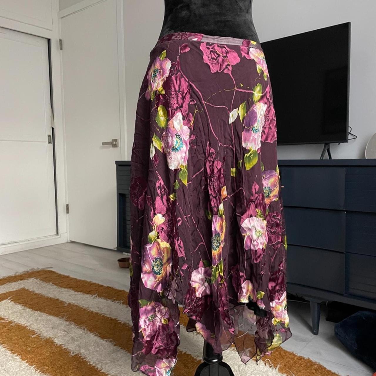 Source Unknown Women's Midi Skirt - Multi/Purple … - image 4