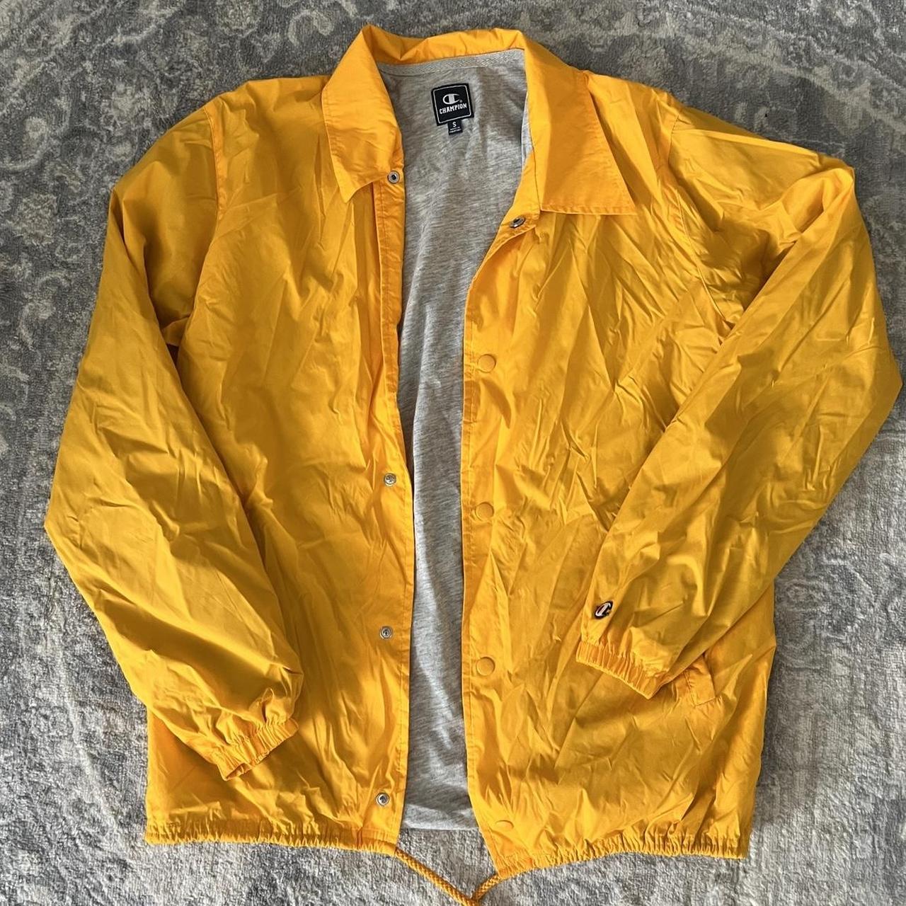 Champion yellow hot sale windbreaker