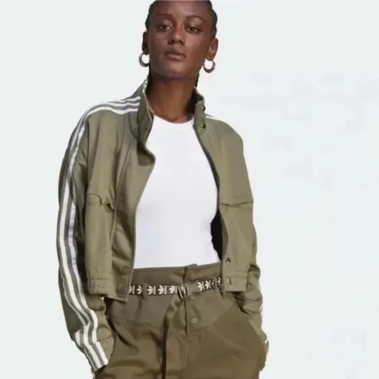 Adidas cropped bomber jacket best sale