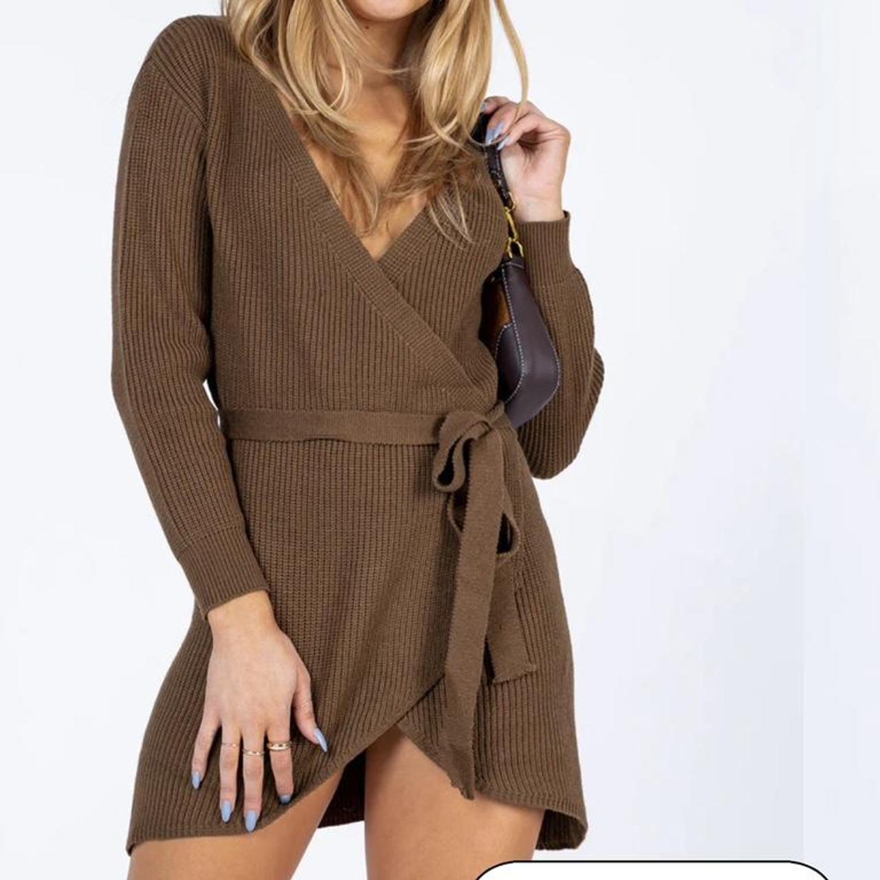 Princess Polly Women's Brown Dress Depop