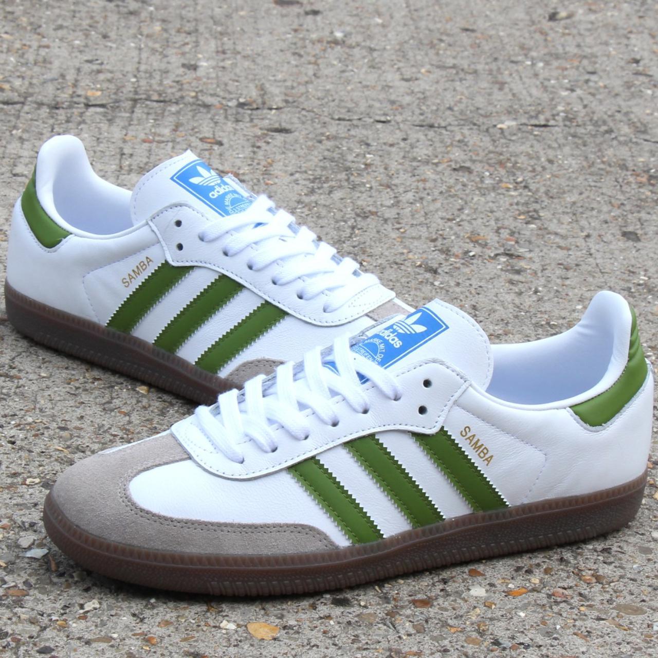 Adidas Samba OG White Green - Depop