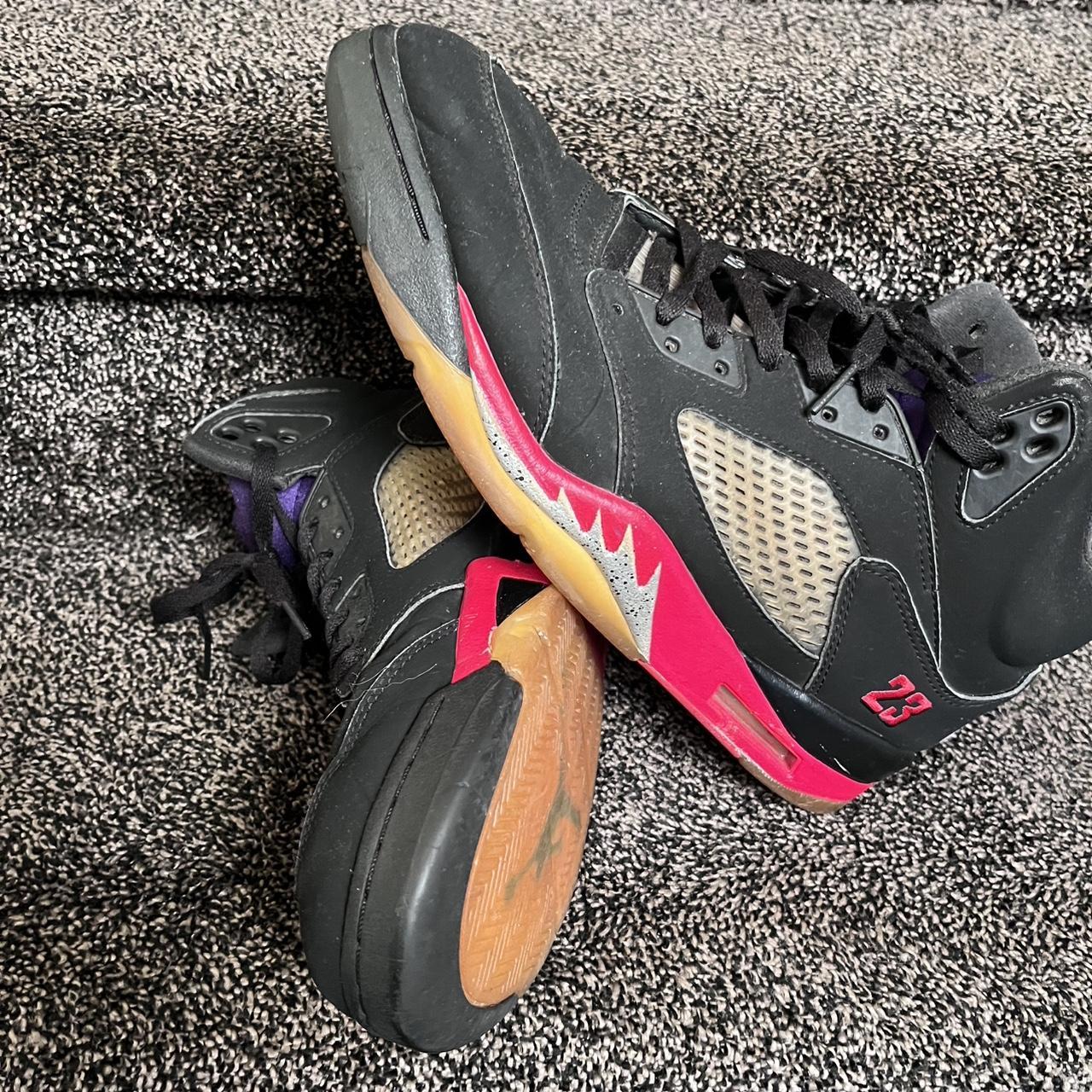 jordan fire red metallic grape size 11 Depop