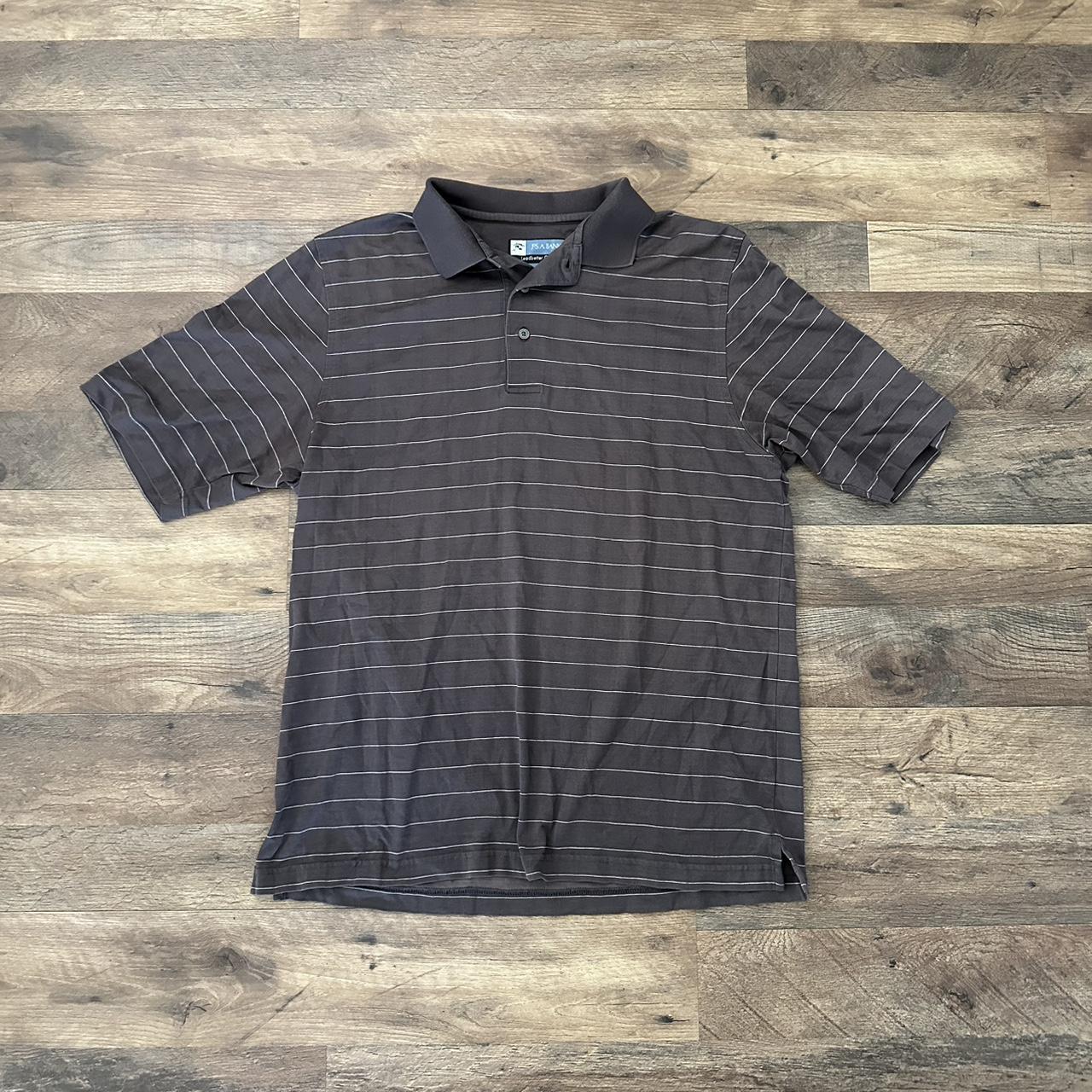 Jos A Banks Leadbetter Golf Men s Brown Plaid Polo. Depop