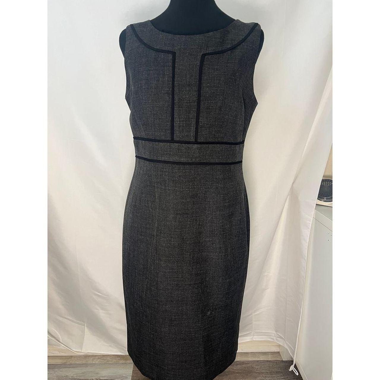 Evan Picone Black Label Black Gray A Line Sleeveless