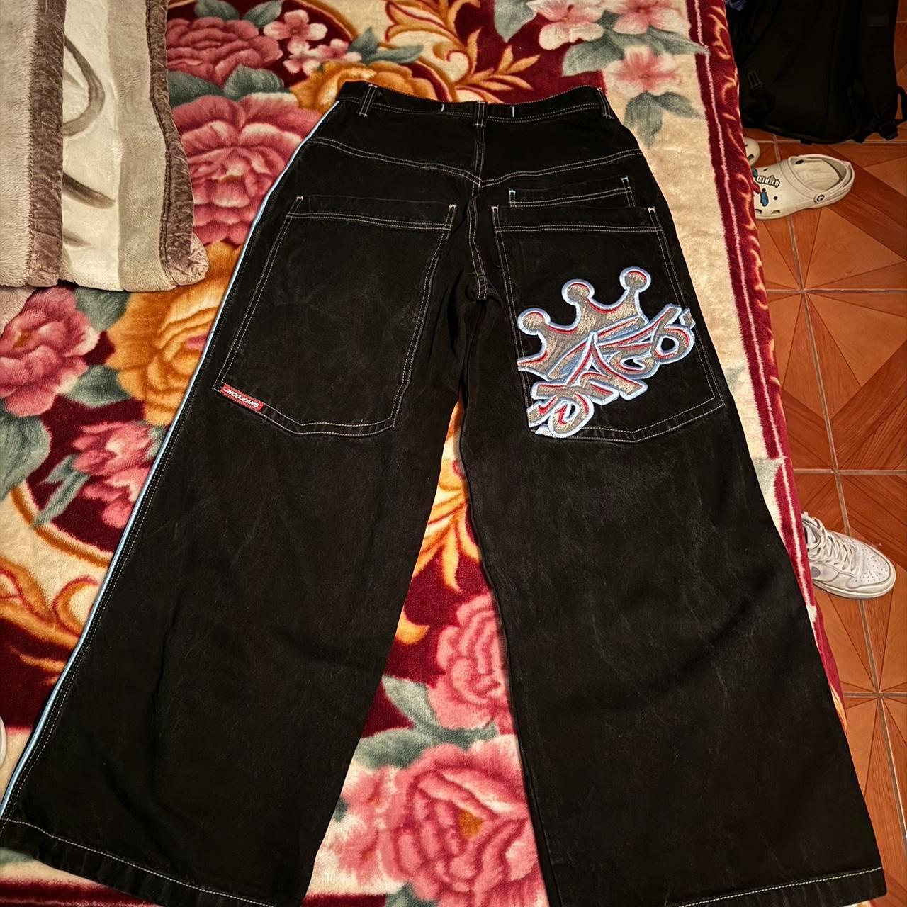 JNCO Men's Black Jeans JNCO Jean Big Crowns (33W,... - Depop