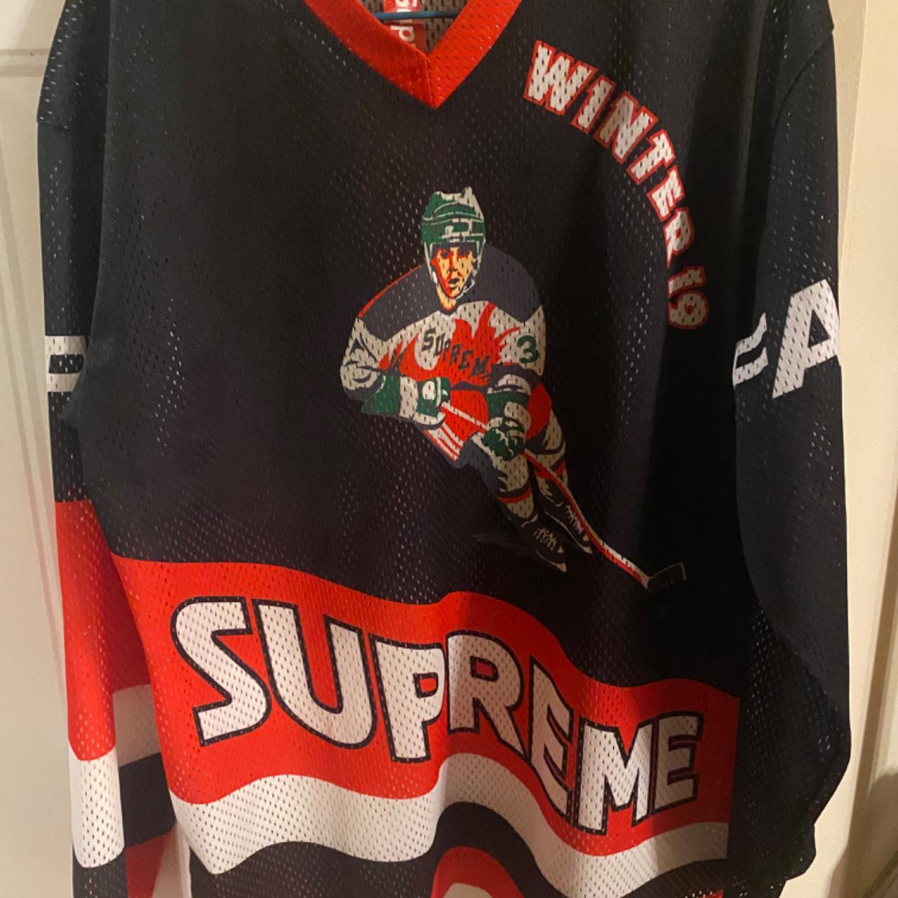 <お値下げ>Supreme Crossover Hockey Jersey Supreme Crossover Hockey Jersey Black Men's - FW19 - US