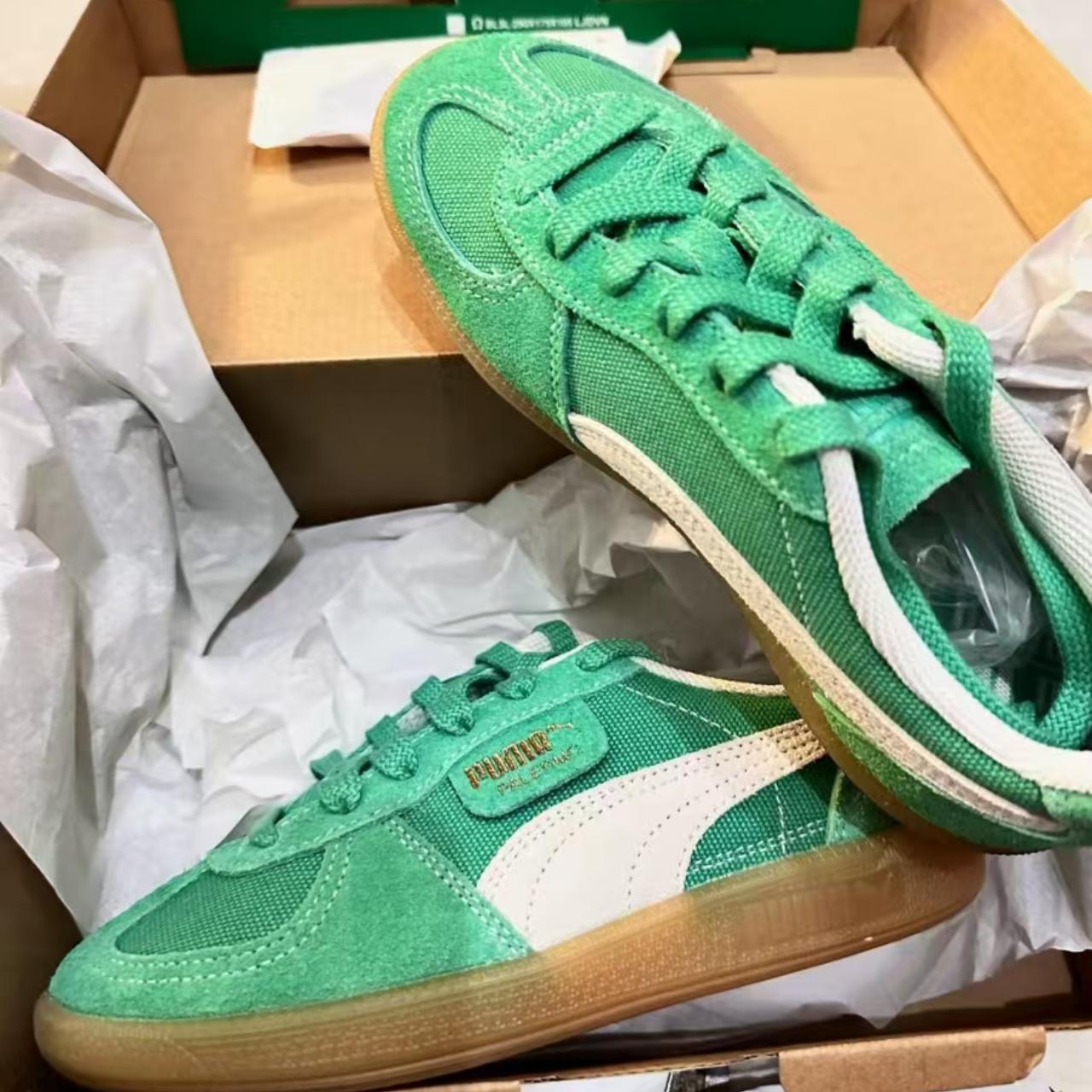 スニーカー [PUMA] PALERMO VINTAGE JADE FROST Women's PUMA Palermo Vintage Shoes Jade Frost | Chicago City