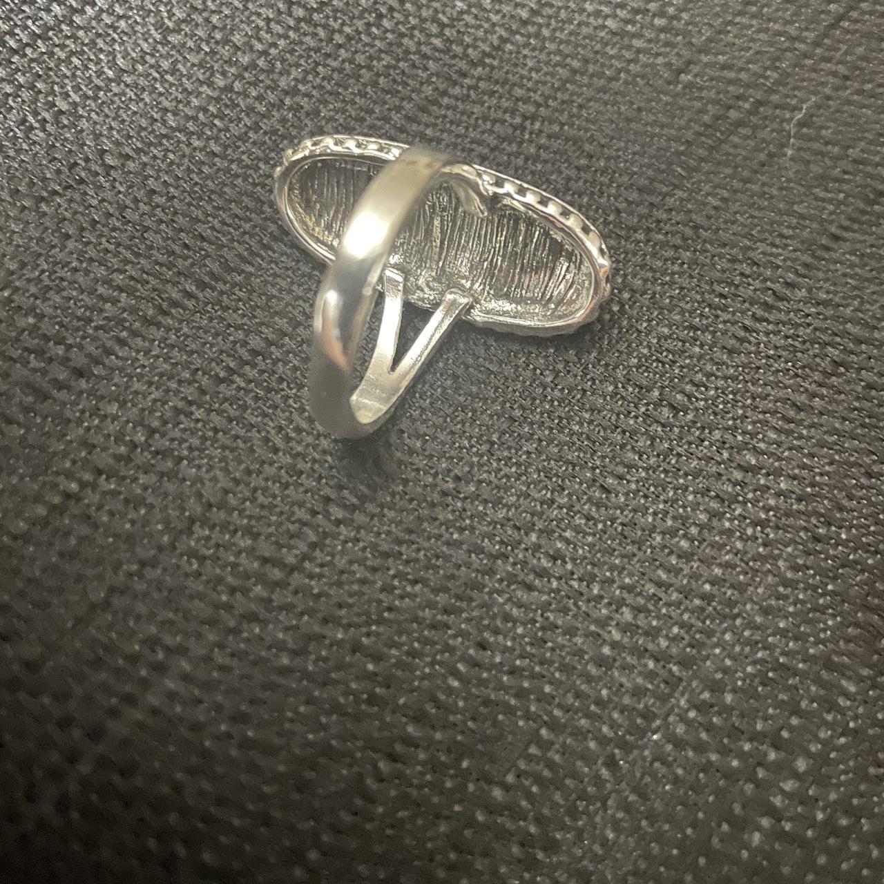 Women's Ring - Silver – Silver abalone shell ring… - image 4