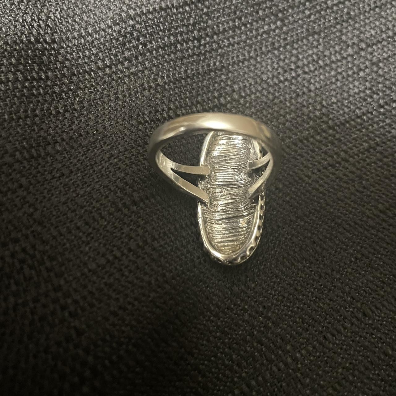 Women's Ring - Silver – Silver abalone shell ring… - image 5