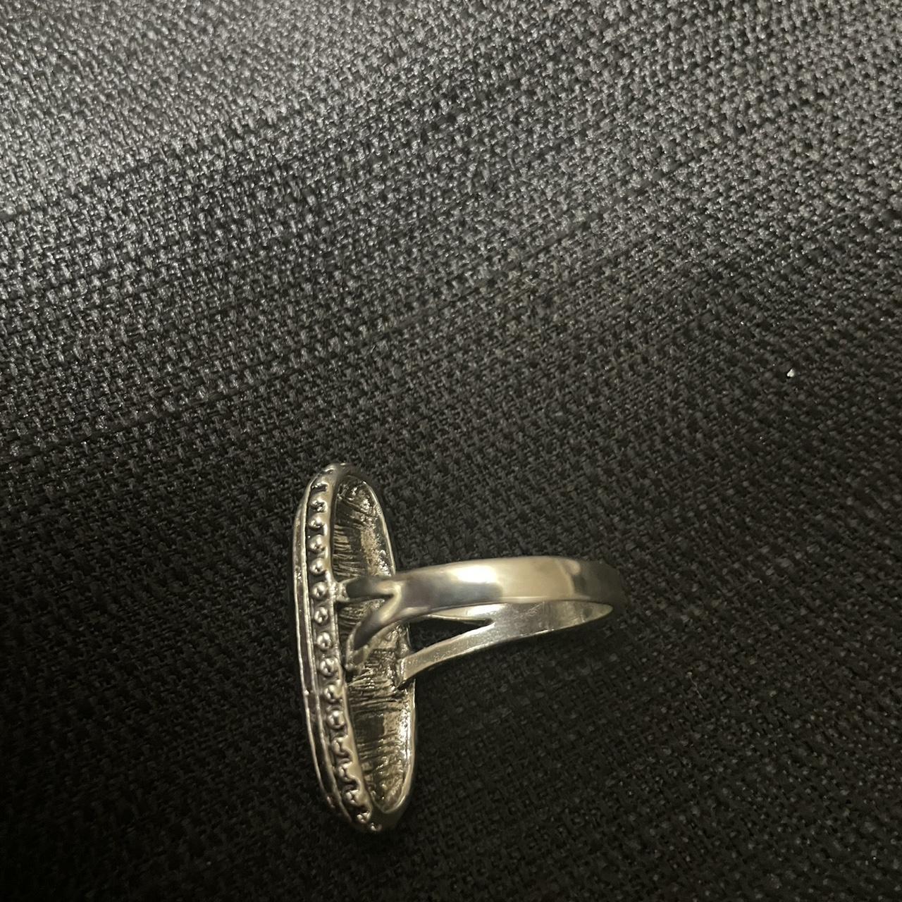 Women's Ring - Silver – Silver abalone shell ring… - image 6