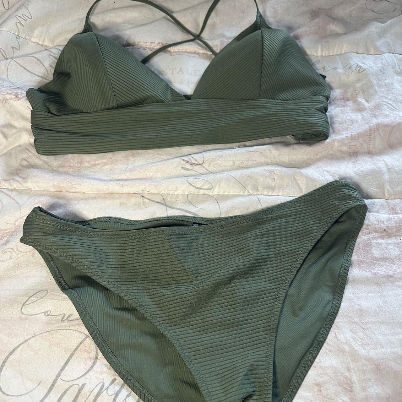 Womens Swimsuits Army Green Two Piece Bathing Suit New Women's