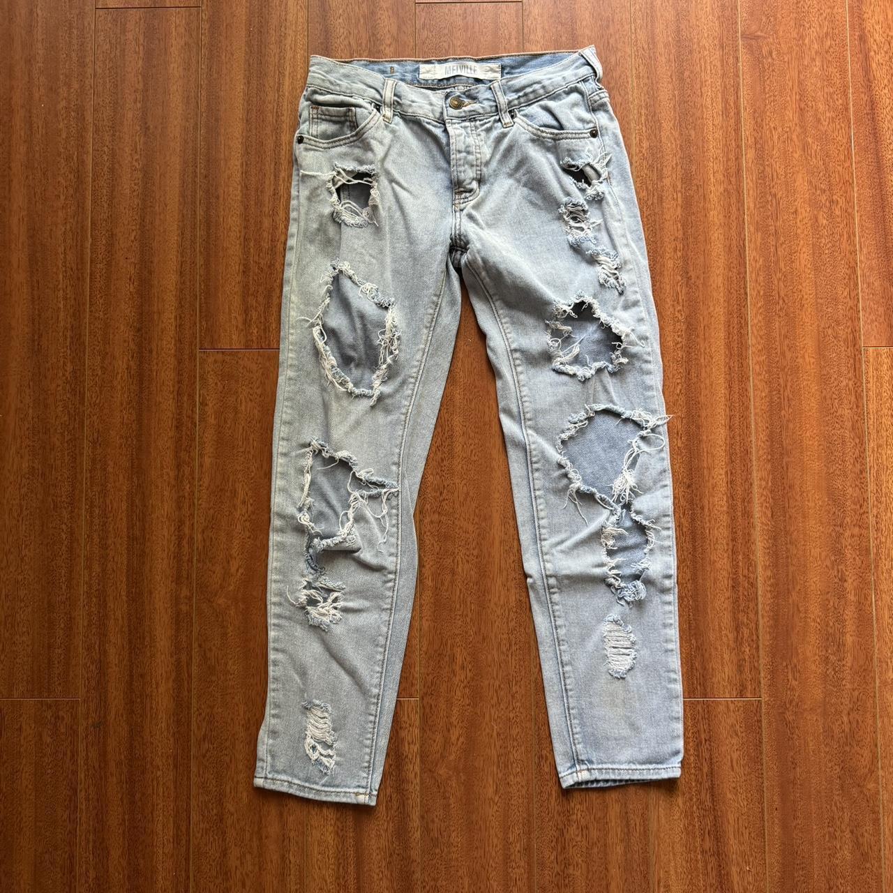 Brandy Melville Ripped Jeans Brandy Melville Jean Skirt