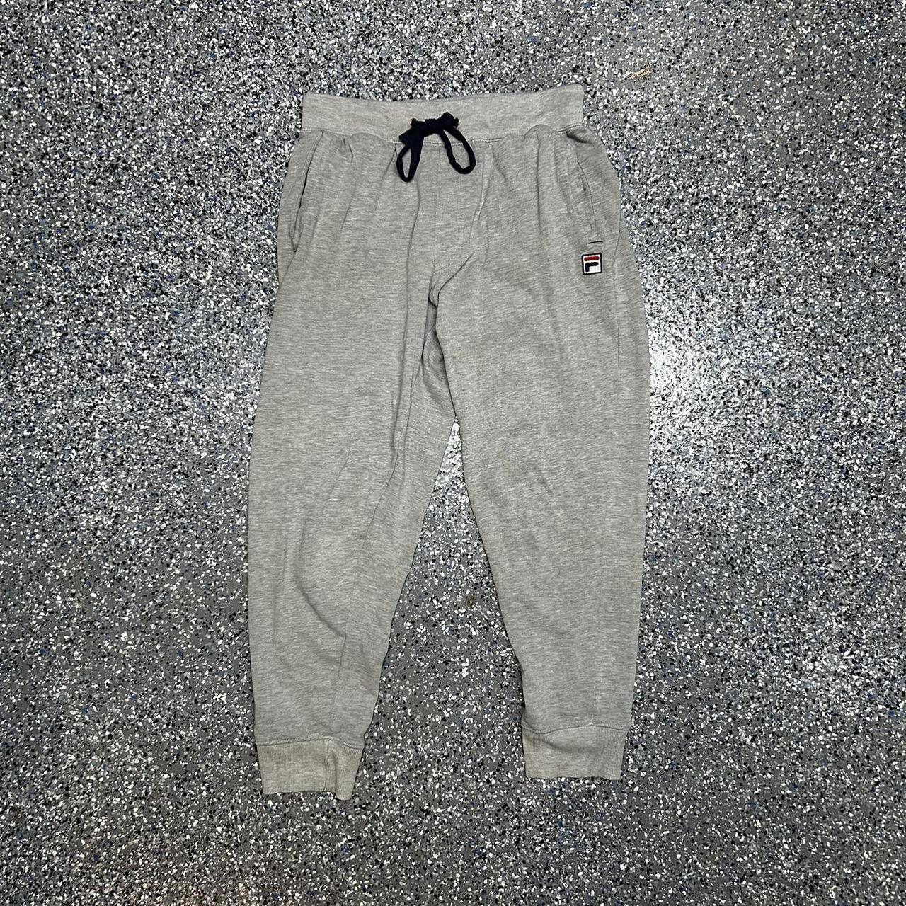 Grey fashion fila sweatpants