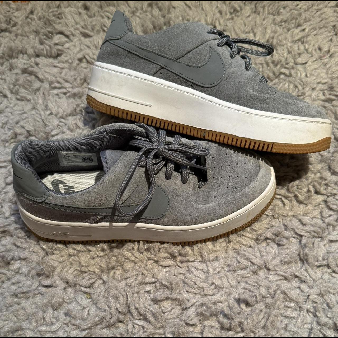 Gray Air Force sage 1 platforms. Worn only a few