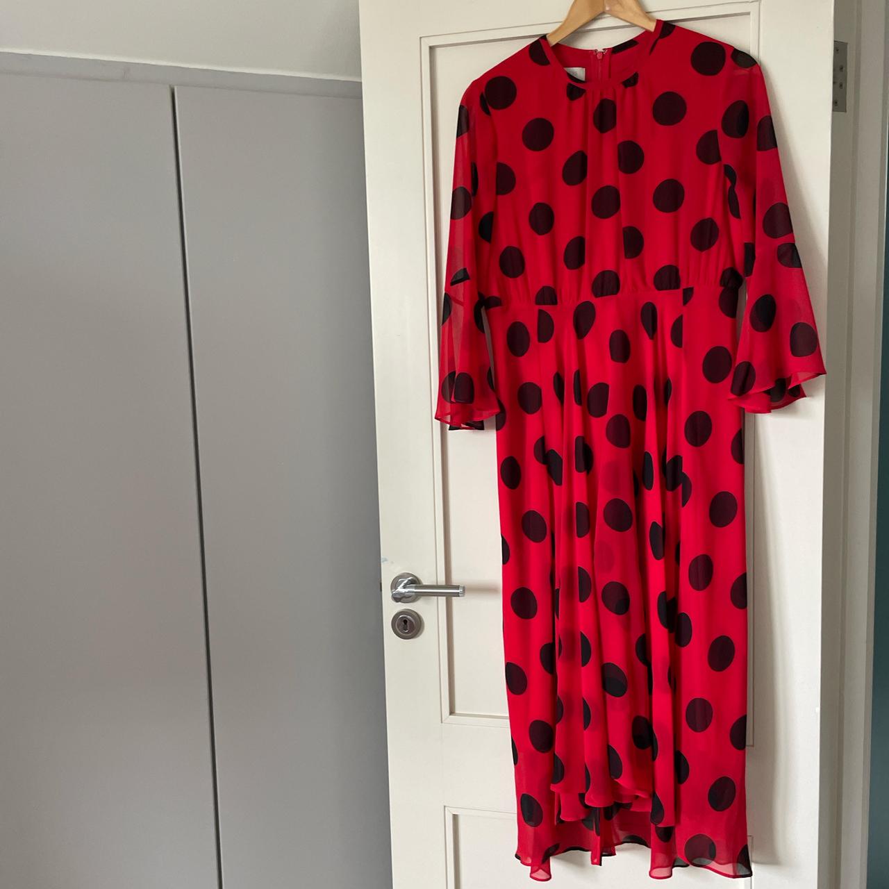 Hobbs red and black dress best sale