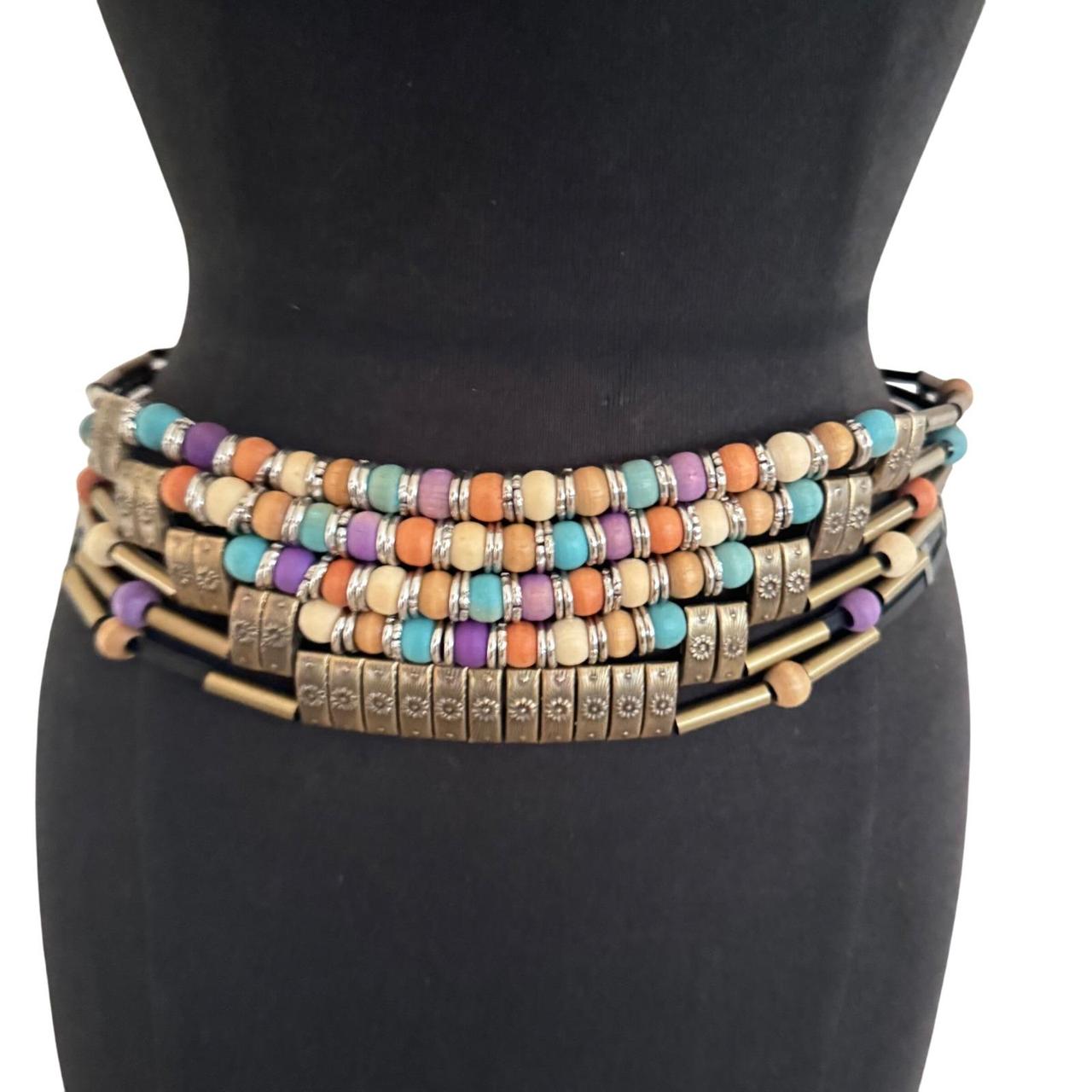 Source Unknown Women's Belt - Multi/Black – Boho … - image 1
