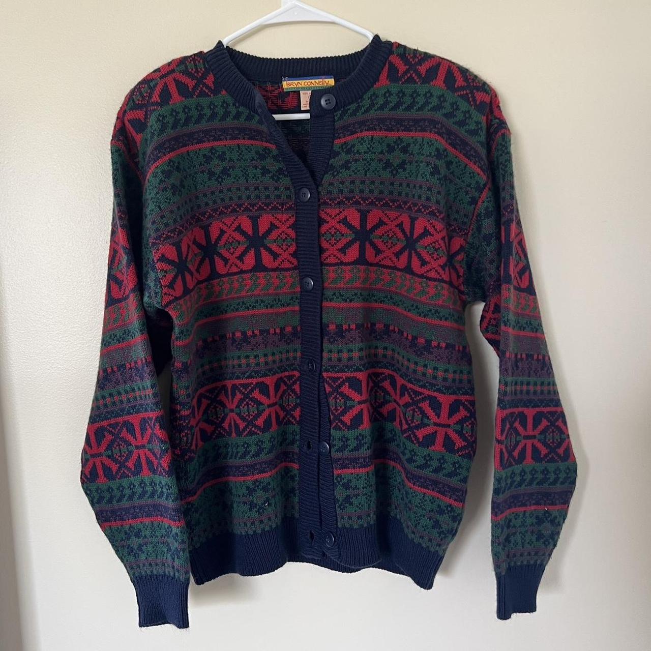 vintage patterned grandpa cardigan 🧸 v unique... - Depop