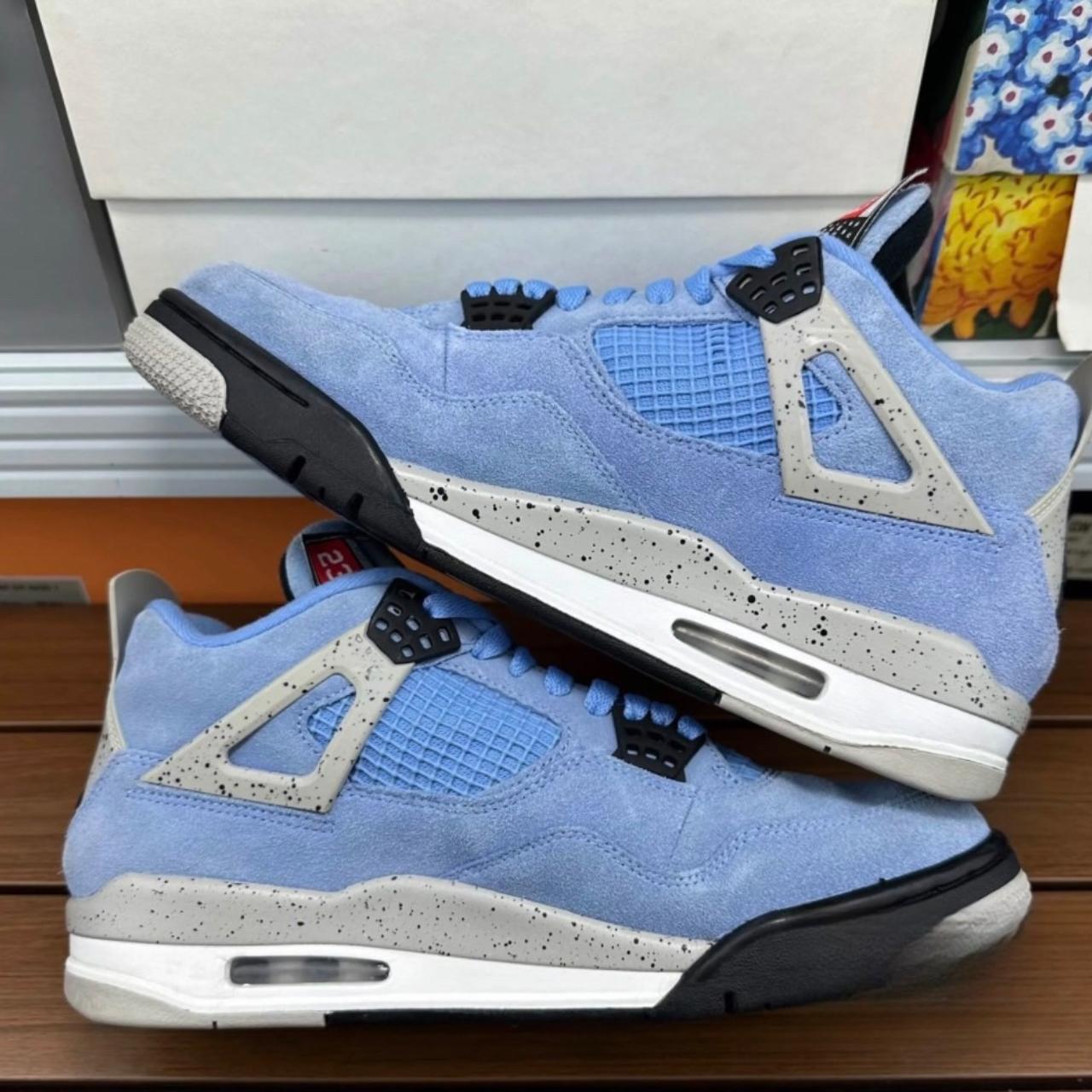 Air Jordan 4. Men’s size 9.5. The shoes are 90 new,... Depop