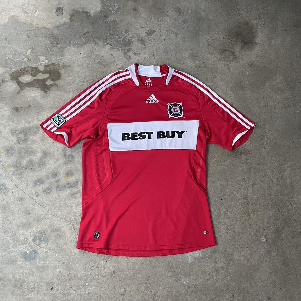 Vintage Chicago fire MLS soccer 90s jersey Tagged - Depop