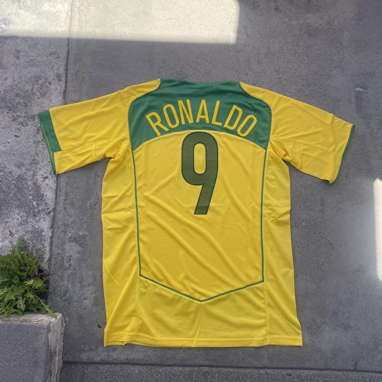 Vintage Nike Brazil Ronaldo #9 Soccer Jersey 2XL All - Depop