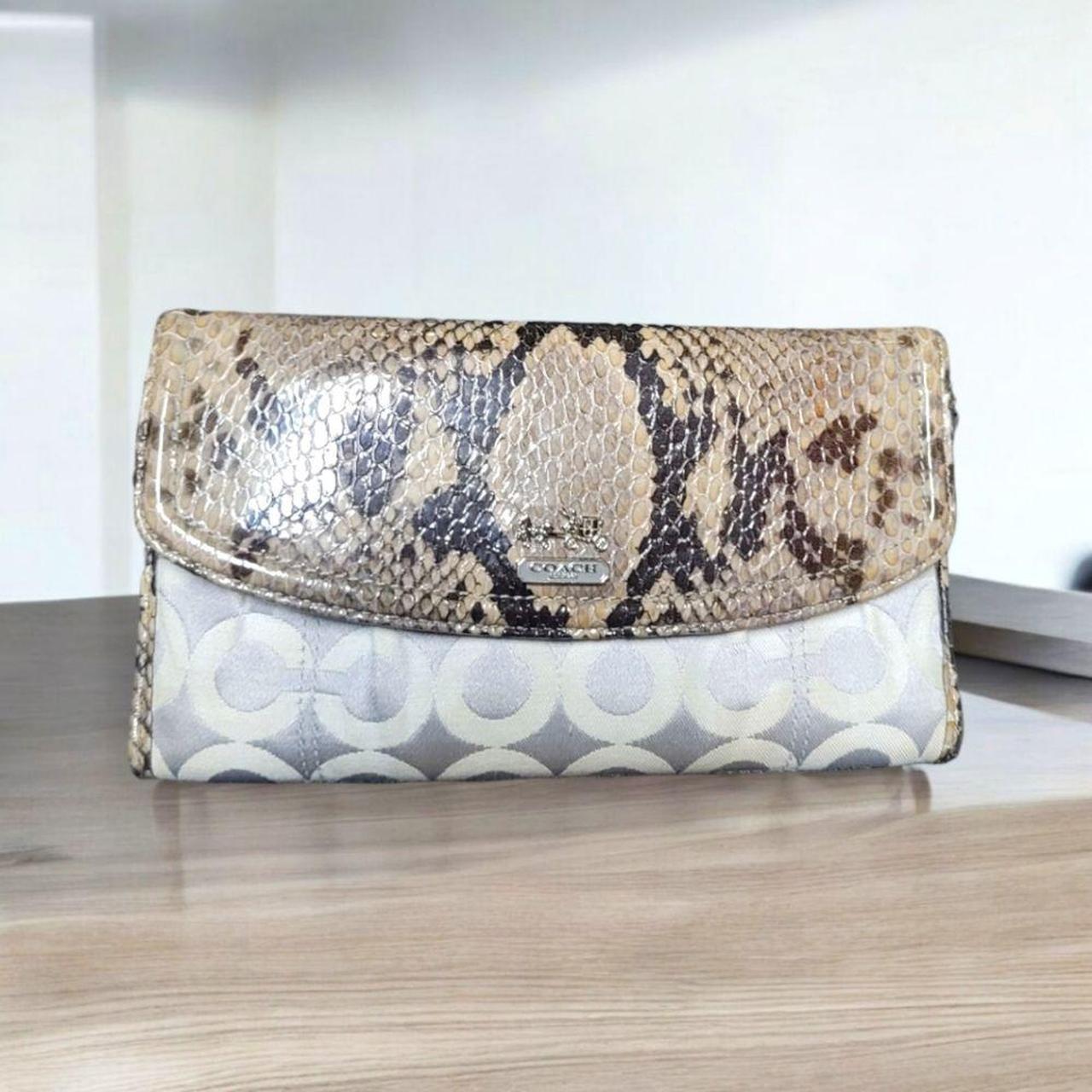 Coach Tan, Brown selling & Grey Python Tote