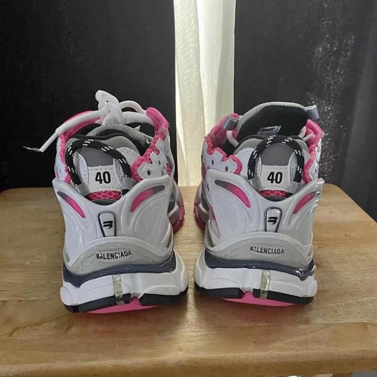 Pink balenciaga runners Depop