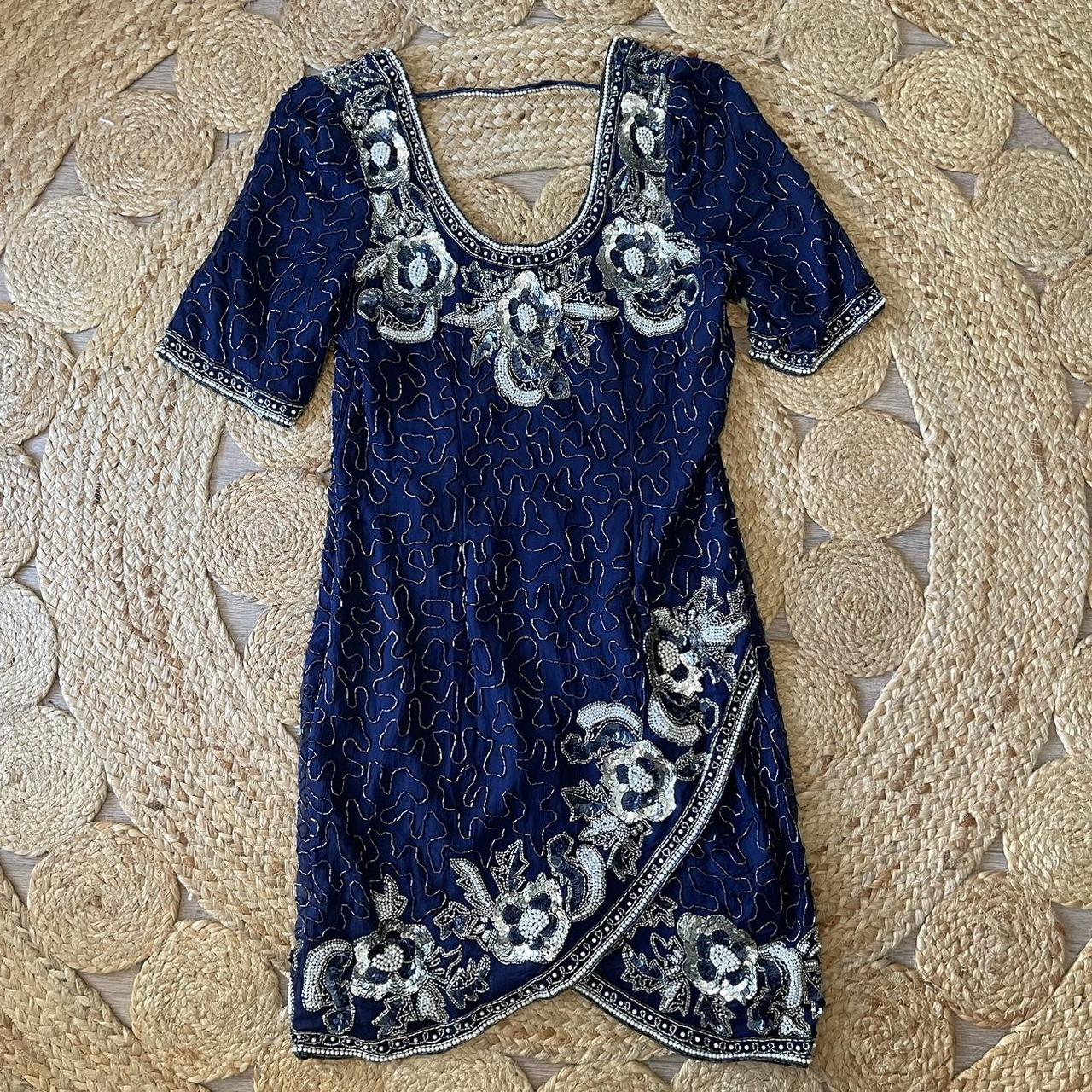 Vintage Laurence Kazar Beaded Dress on sale