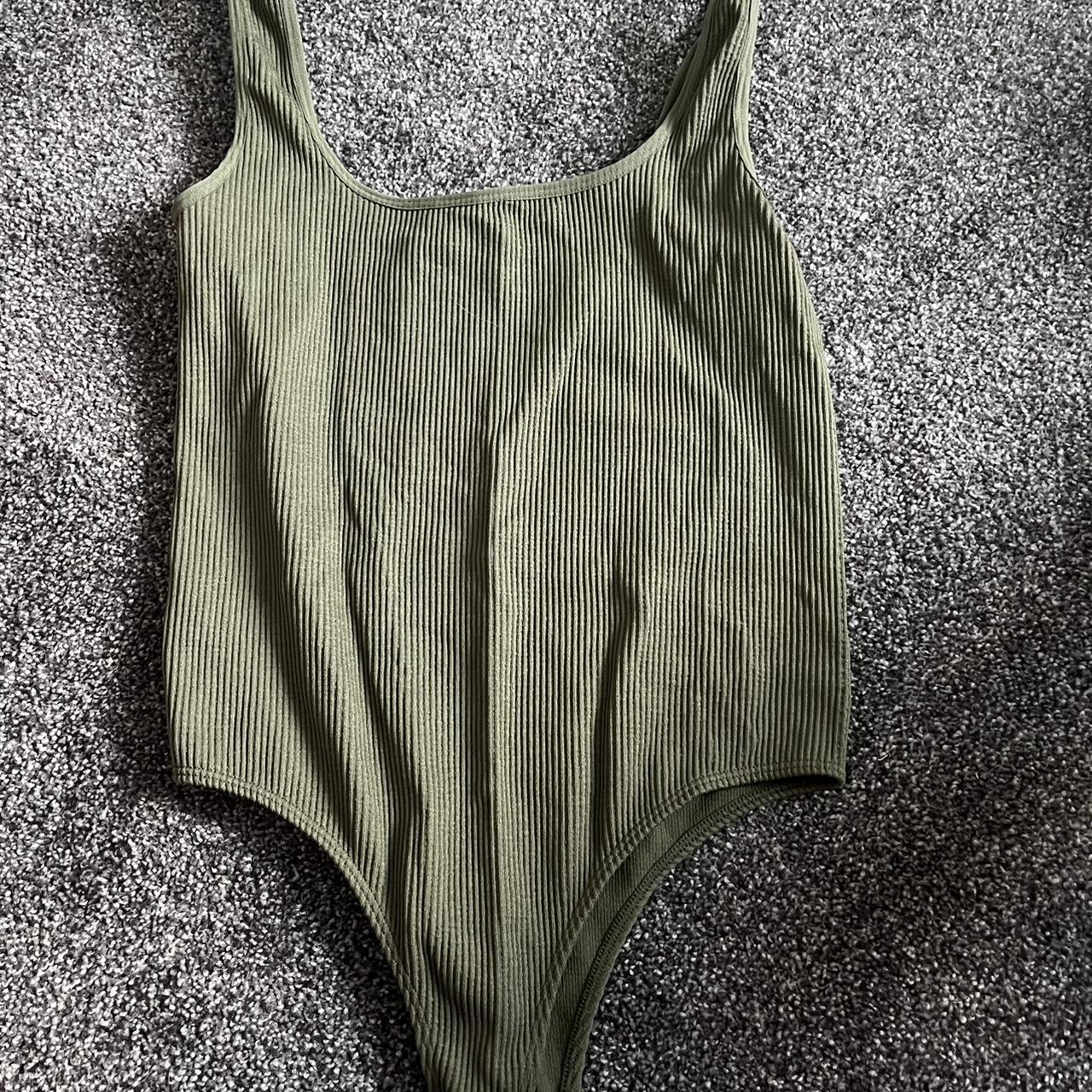 Dark green seamless bodysuit forever 21 size