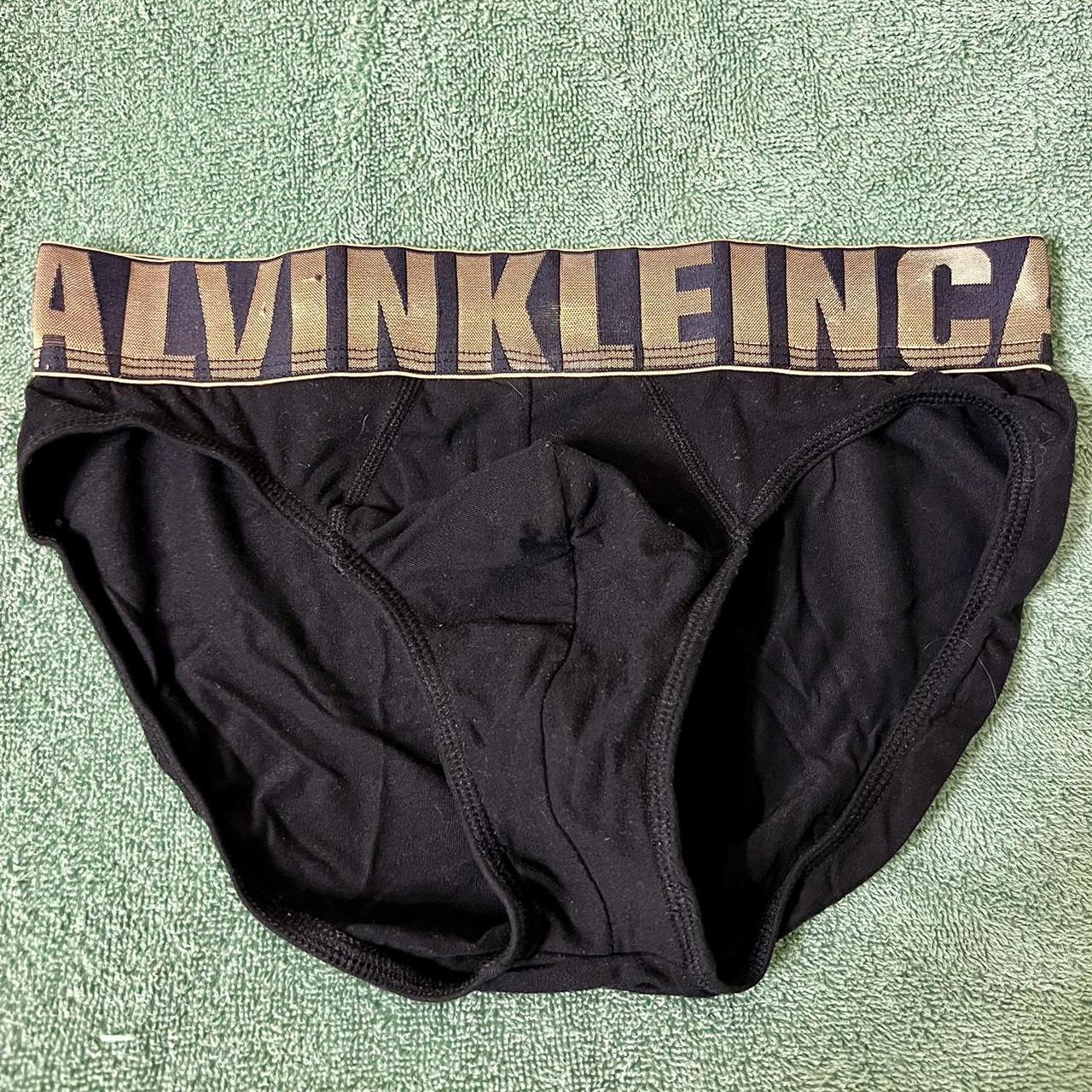 Black and gold calvin klein bikini best sale