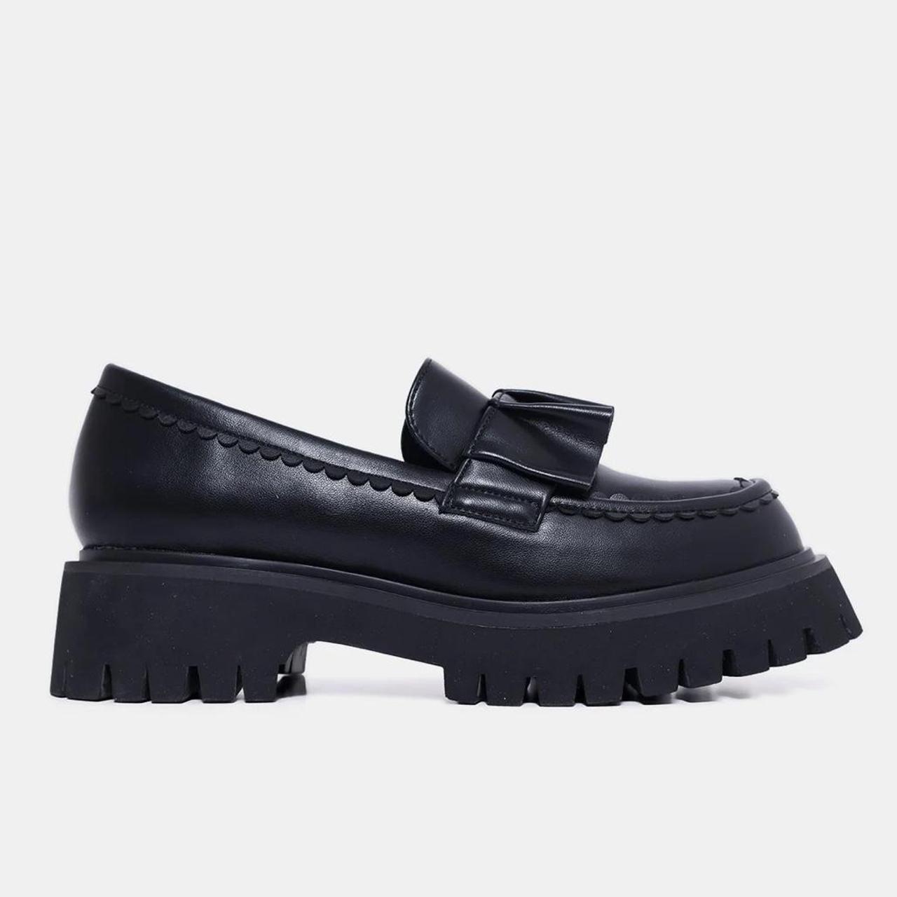 koi footwear willow black ruffle loafers in size... Depop