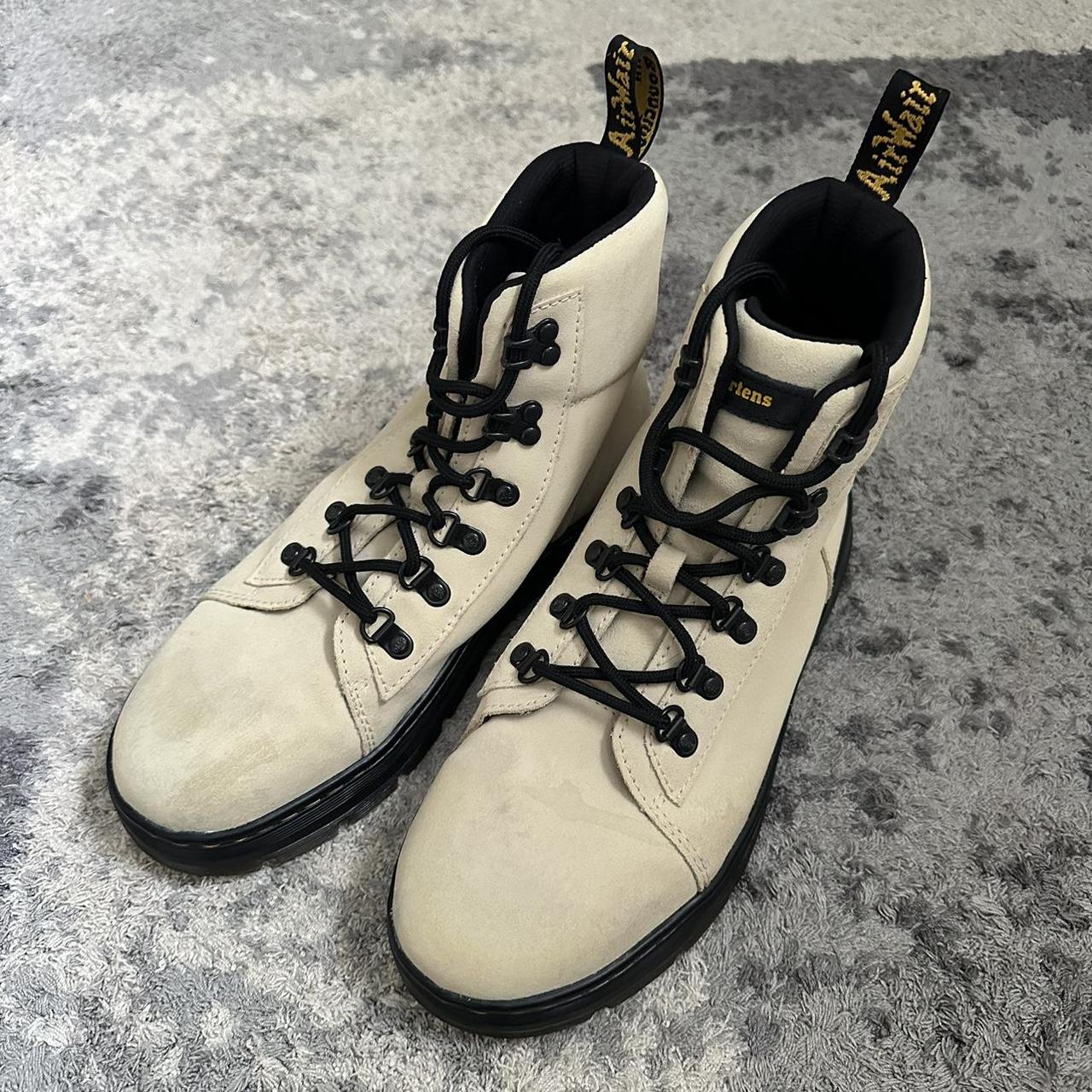 Dr Martens Cream Boots High Suede doc martens Depop