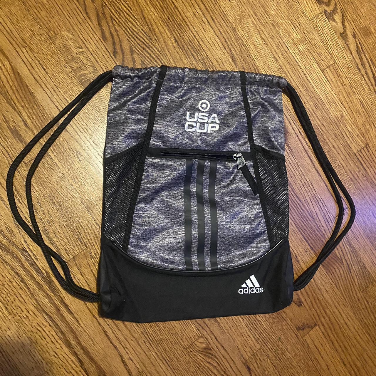 Adidas USA Cup grey and black drawstring bag