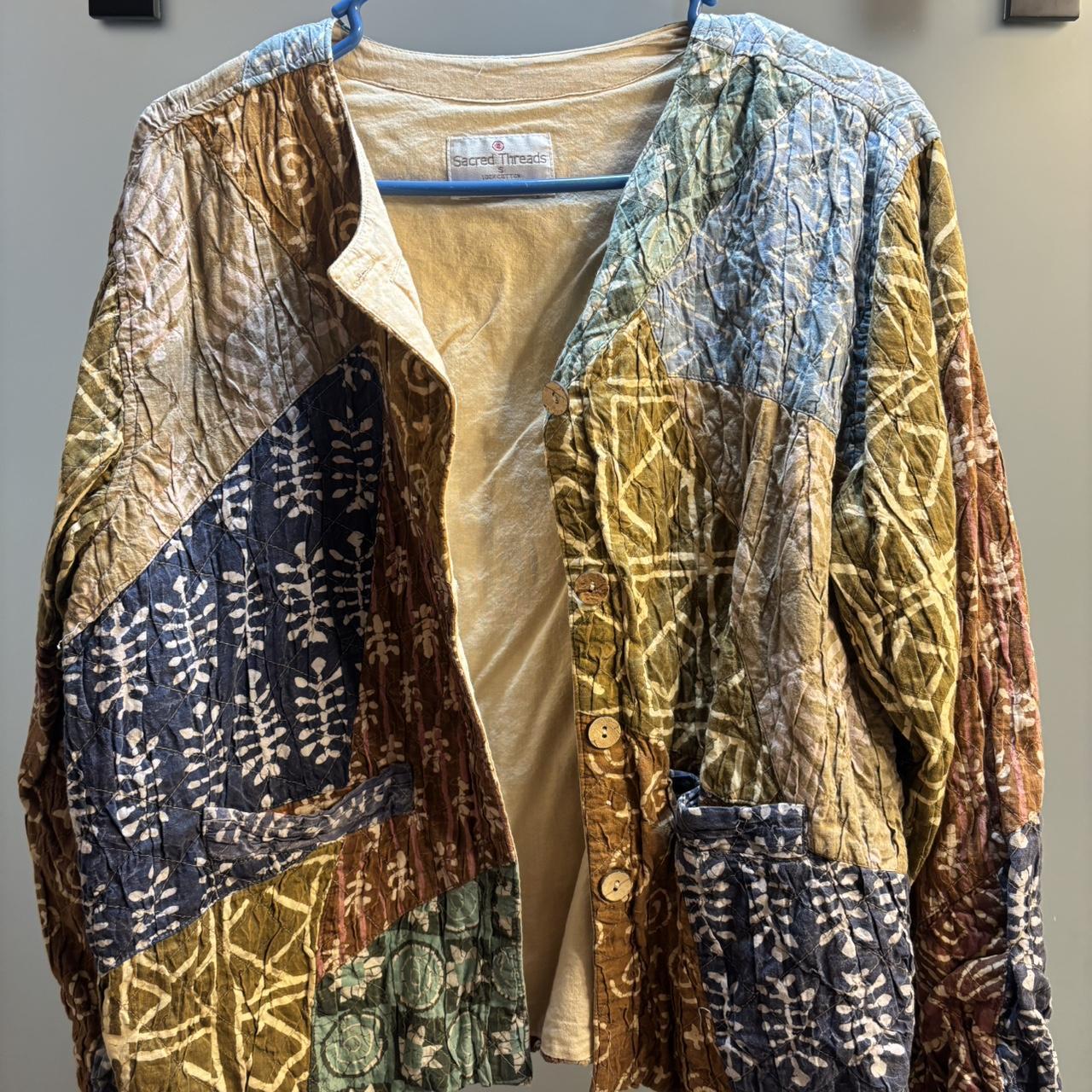 Women's Jacket - Multi - S – Unique patchwork jac… - image 1