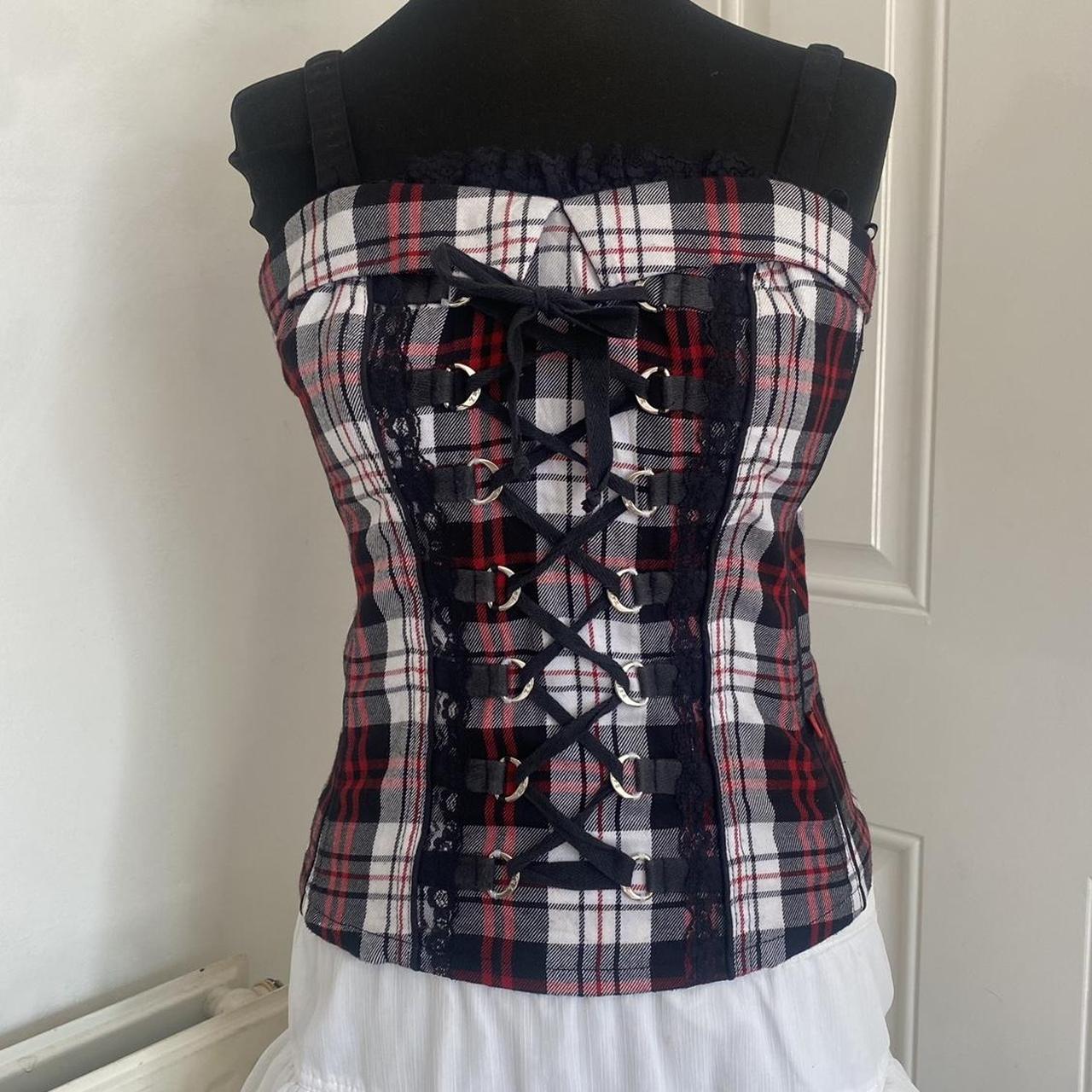 Tripp nyc plaid sold corset